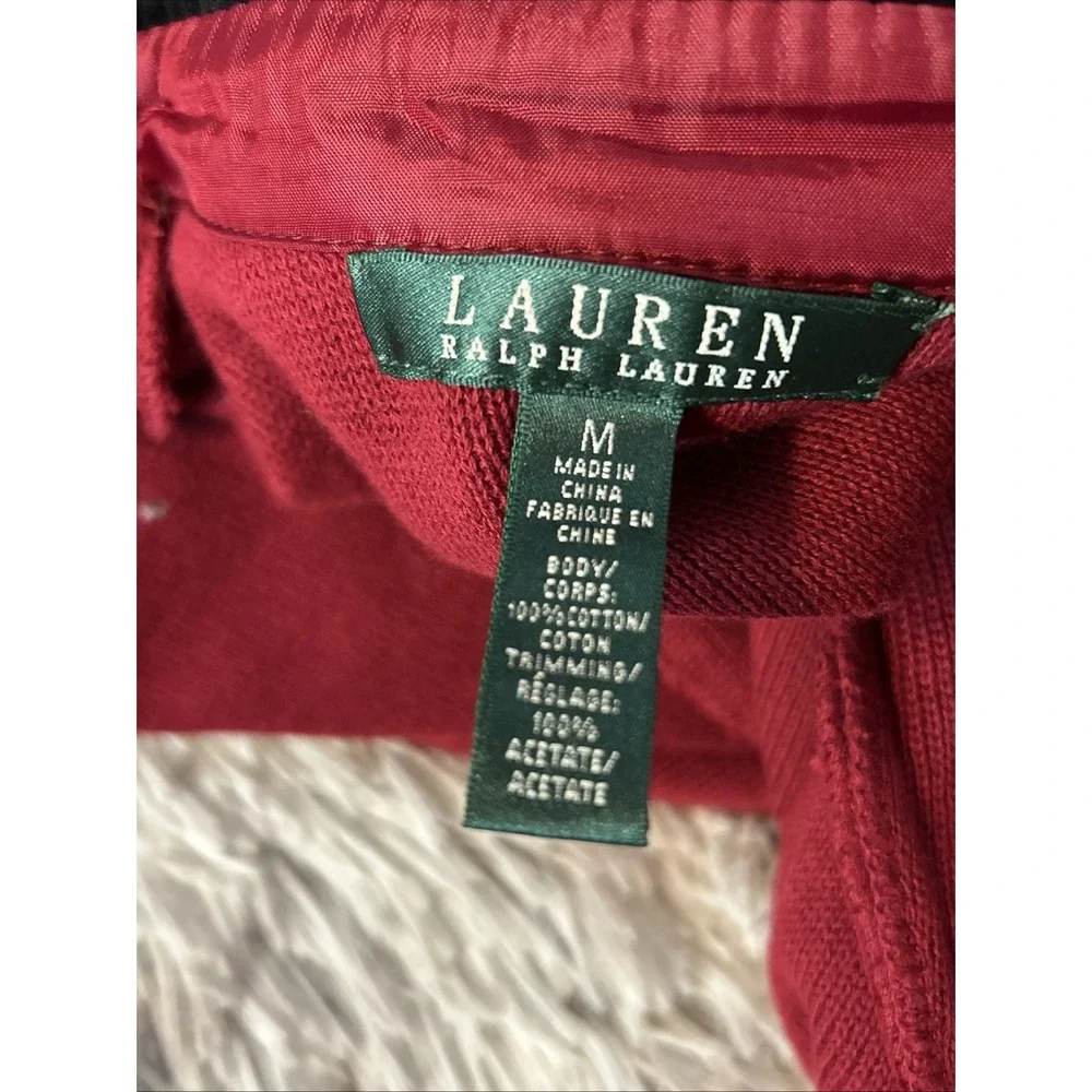 Ralph Lauren‎ Drumeline Showman Blazer Red Gold Button Old Money Quiet Luxury